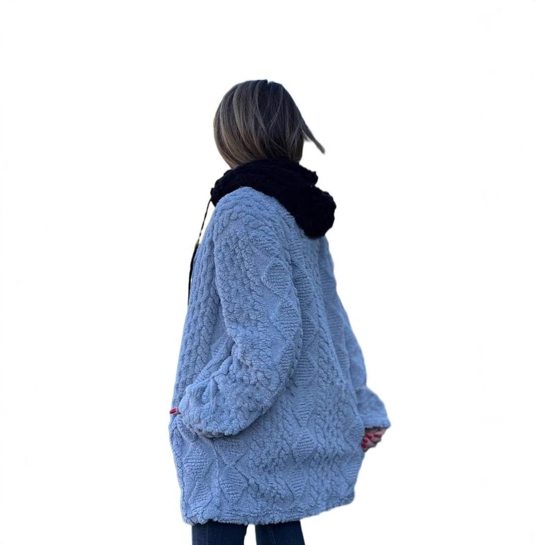 Damen kuschelige Fleecejacke Fudus