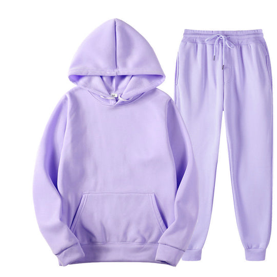 Damen Kapuzensweatshirt- und Jogginghose-Set Fudus