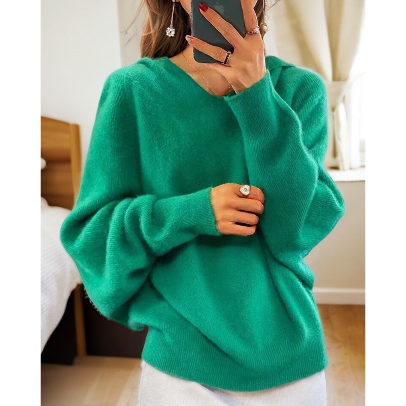 Damen gemütlicher Cashmere Pullover Fudus