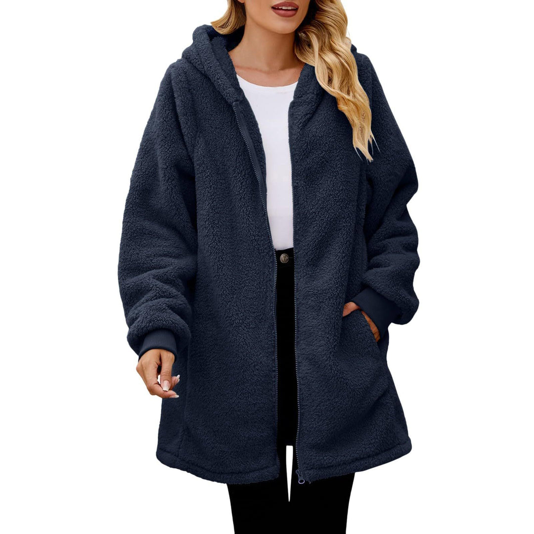 Damen Kuscheljacke aus hochwertigem Teddy-Fleece Fudus