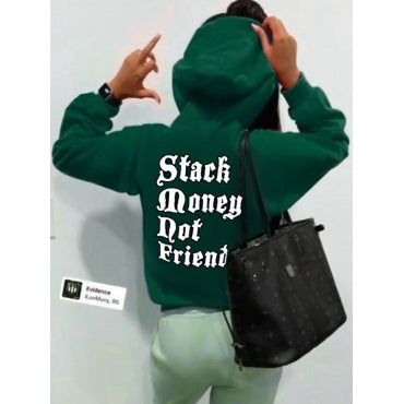 Damen Kapuzenpullover mit kreativem Grafikdruck und bequemer Passform Fudus