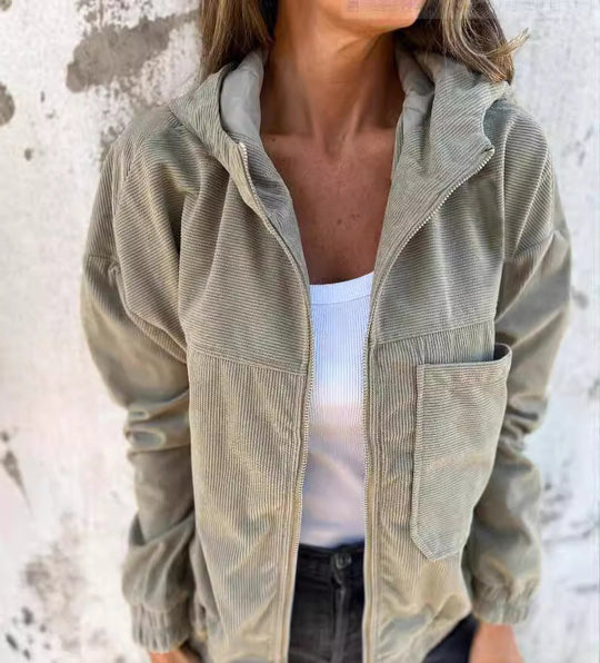 Damen lässige Cordjacke Fudus