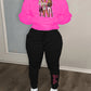 Damen Hoodie und Jogginghose Set mit inspirierendem Barbie-Motiv Fudus