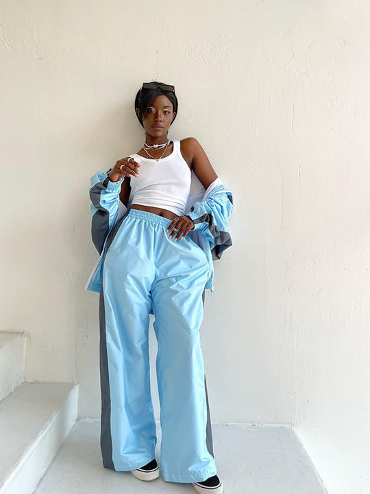 Damen Trendiger Kontrast Cardigan Mit Hosen Set