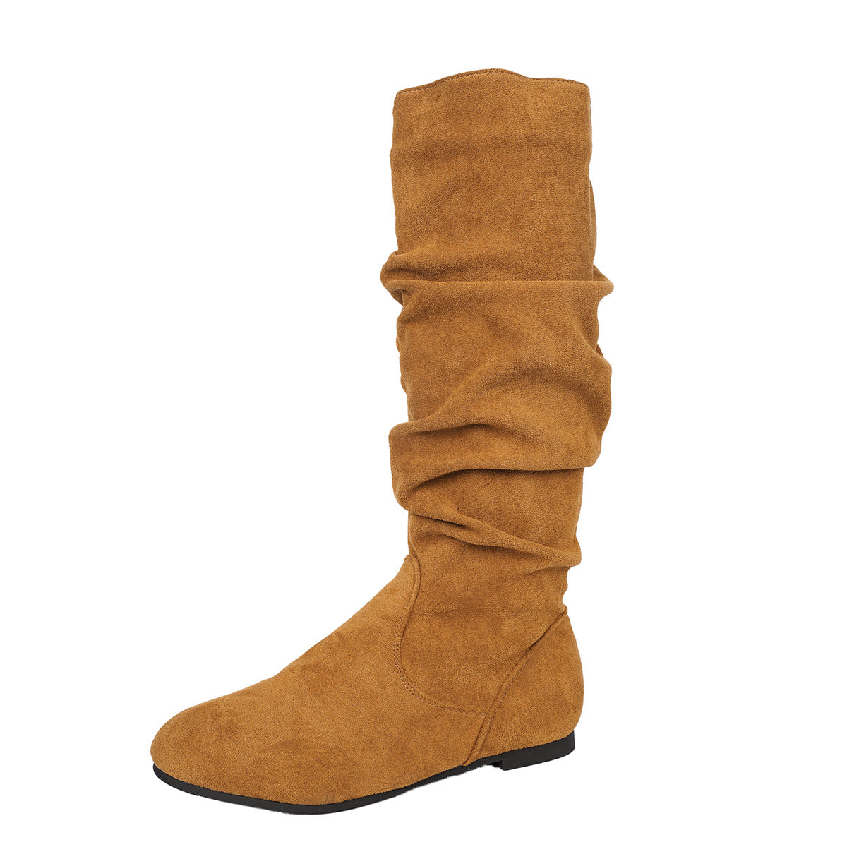 Damen Overknee-Stiefel mit elegantem Raffungseffekt Fudus