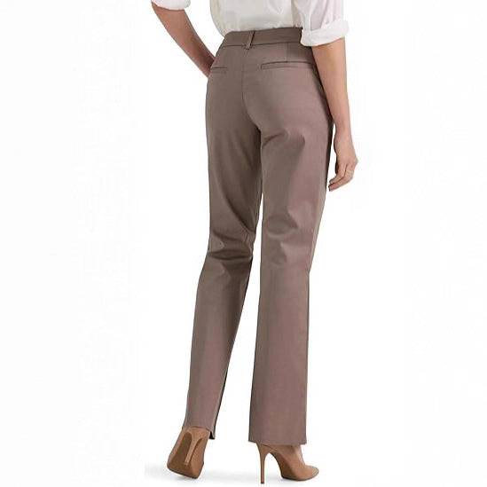 Damen lässige Chino-Hose mit feiner Textur und praktischen Taschen Fudus