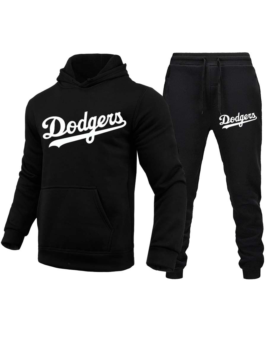 Damen Hoodie und Jogginghose Set mit auffälligem Sportlogo Fudus