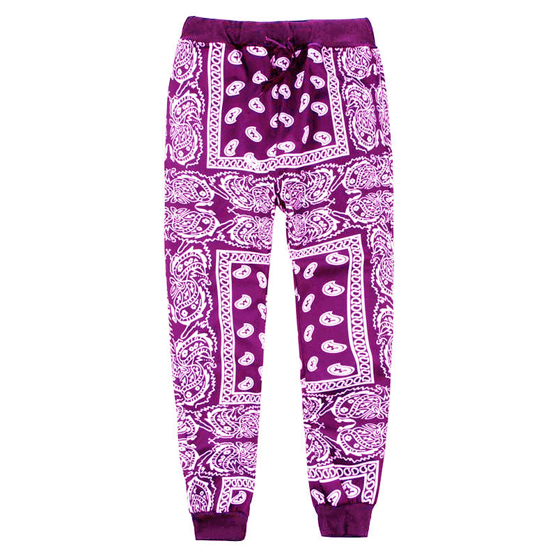 Damen Jogginghose mit modischem Paisleymuster Fudus