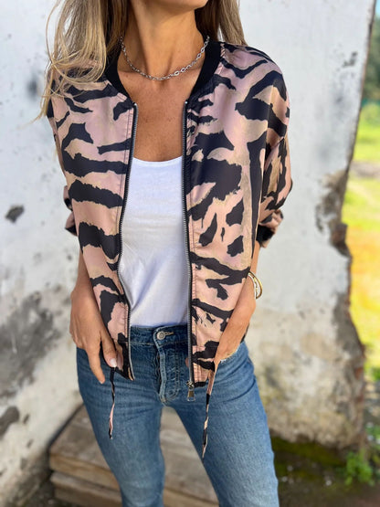 Damen Jacke im modernen Animal-Print Fudus
