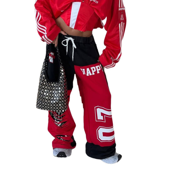 Damen lässige Cargohose mit einzigartigen Cut-Outs und auffälligen Details Fudus