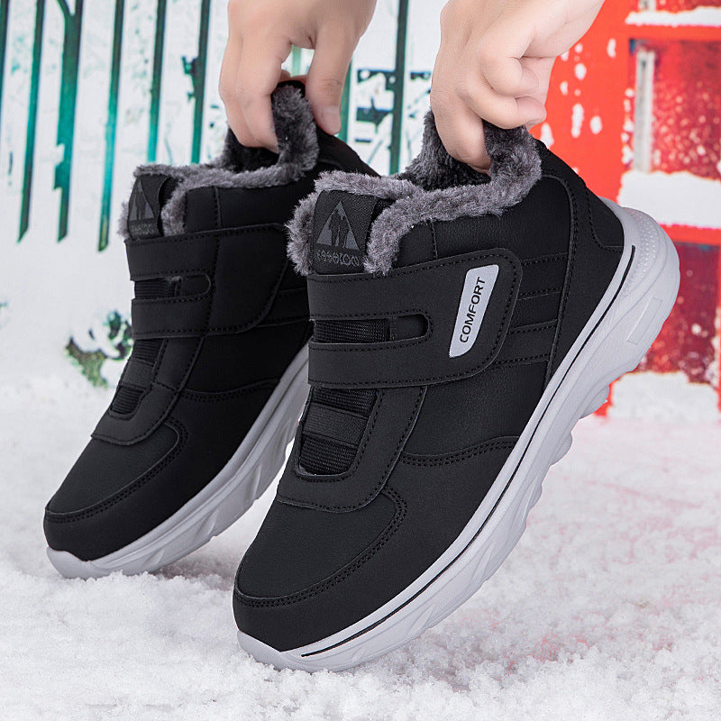 Damen isolierte Winter-Sneaker mit praktischem Klettverschluss und weichem Innenfutter Fudus