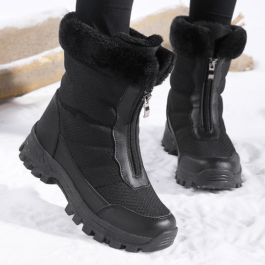 Damen isolierte Winterstiefel mit rutschfester Sohle und kuscheligem Innenfutter Fudus