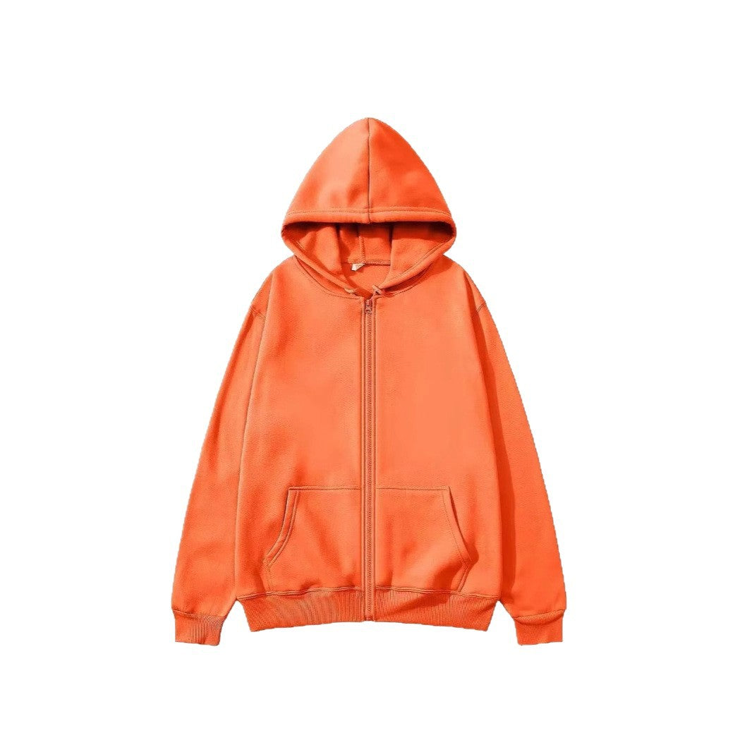 Damen Kapuzensweatjacke aus hochwertigem Baumwollmix mit durchgehendem Reißverschluss Fudus