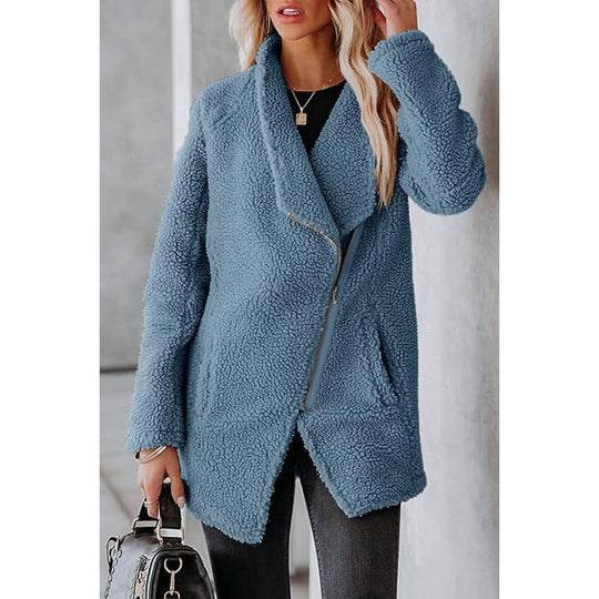 Damen kuschelige Teddyjacke Fudus
