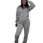 Damen sportliches Jogging-Set mit hochwertigem Zipper Fudus
