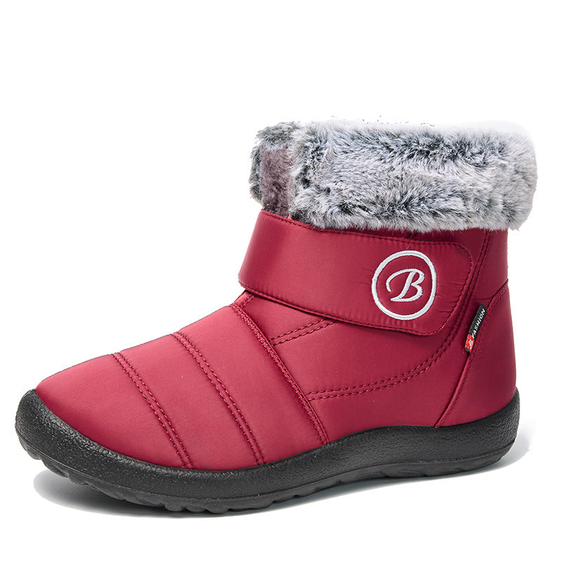 Damen isolierte Winterstiefel mit praktischer Klettverschluss und warmem Fleece-Futter Fudus
