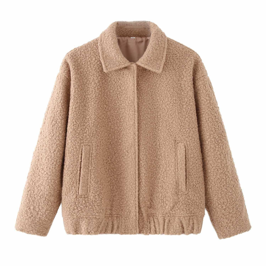 Damen Kuschelige Teddyjacke Fudus