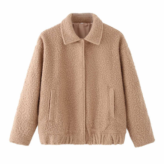 Damen Kuschelige Teddyjacke Fudus