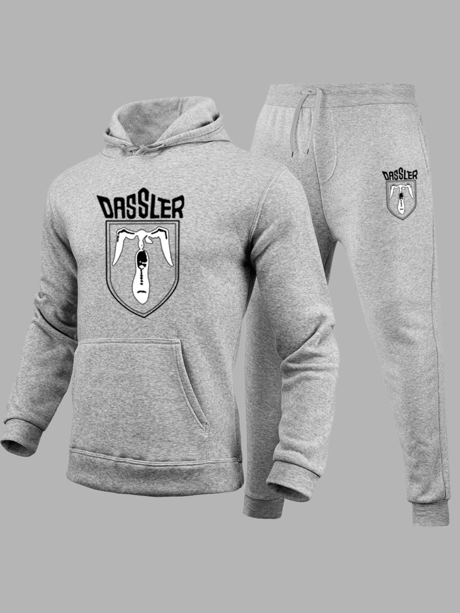 Damen Hoodie- und Jogginghose-Set mit exklusivem Grafikelement Fudus