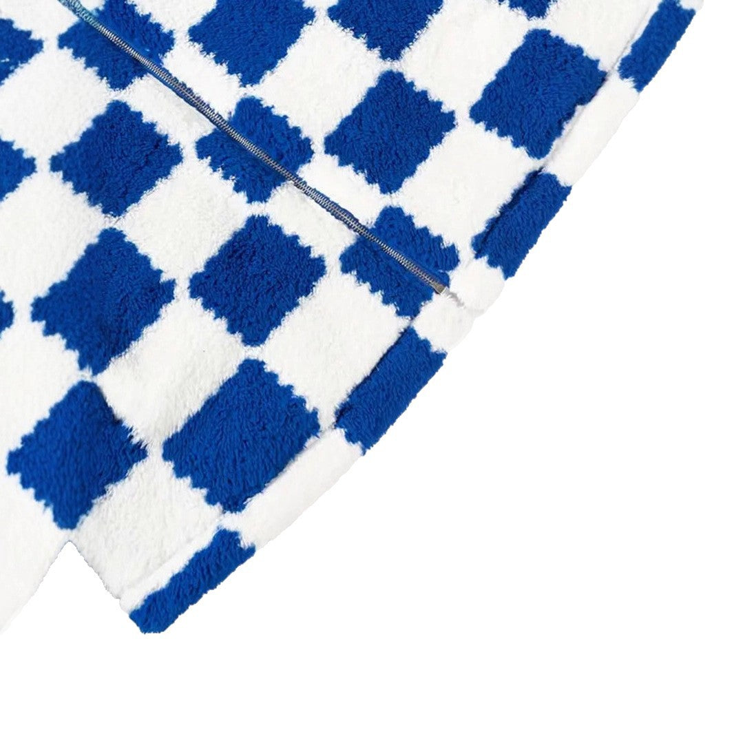 Damen Kuschelige Jacke mit Karomuster Fudus