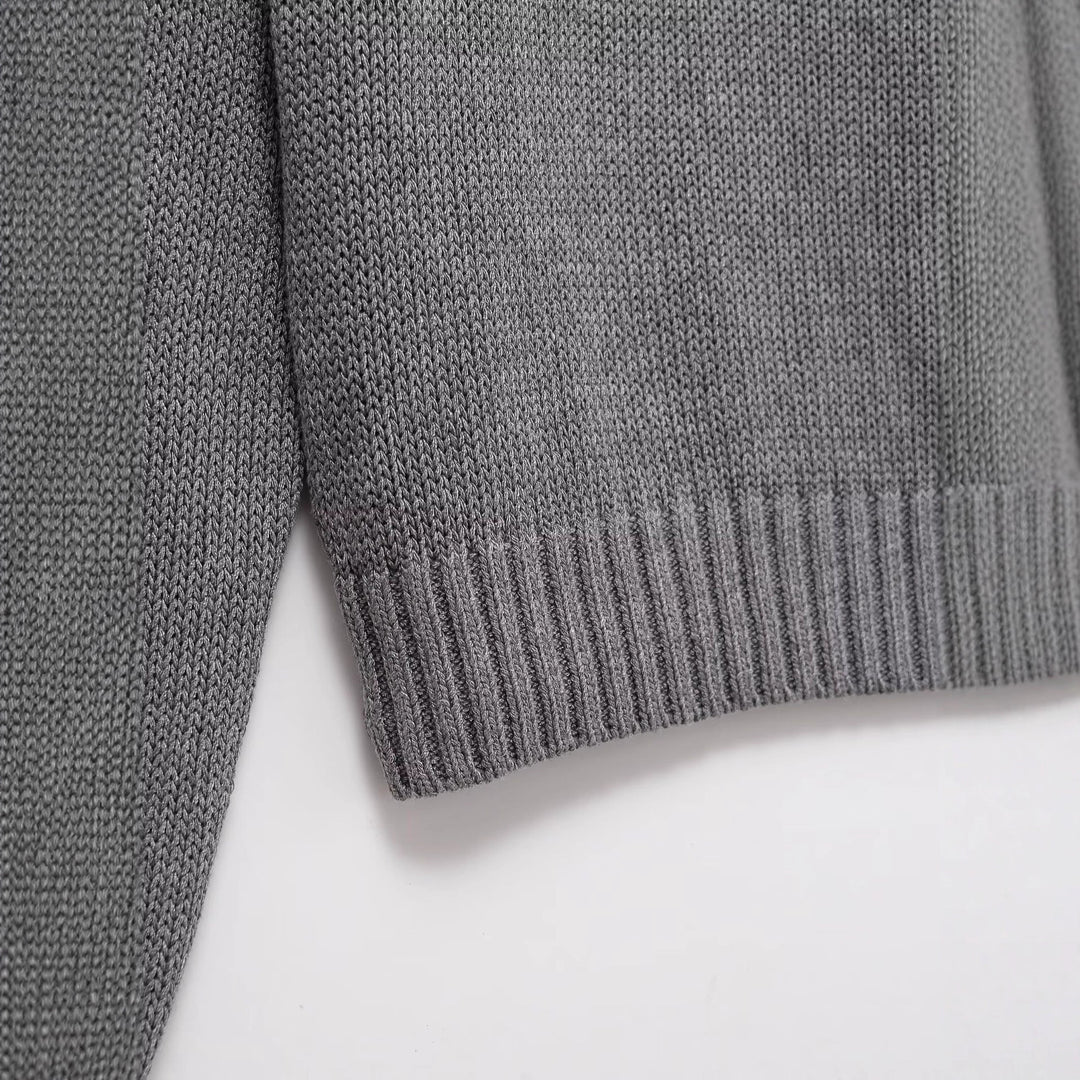 Damen kuscheliger Pullover mit Knopfleiste Fudus