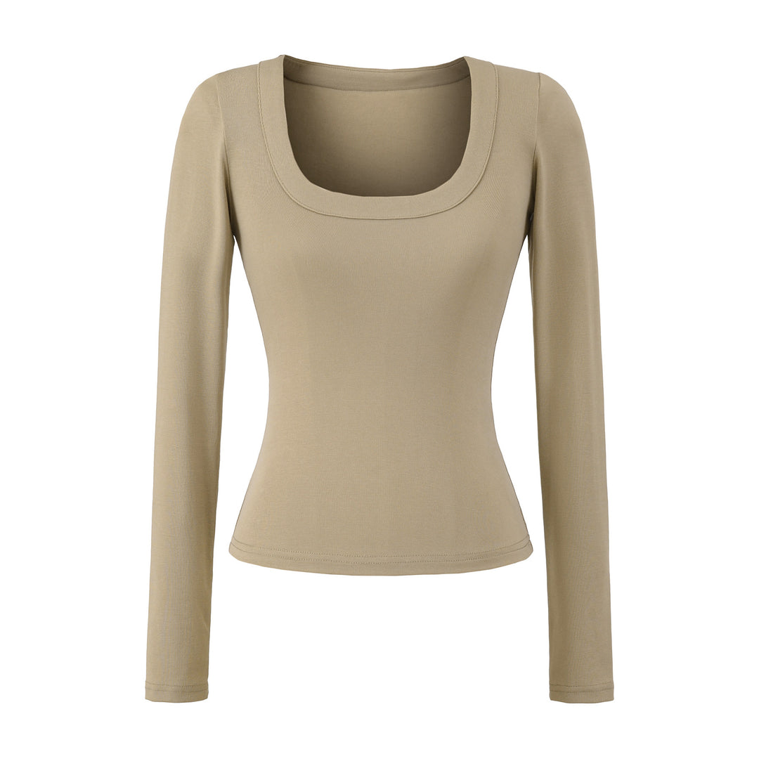 Damen Langärmliges Oberteil mit weitem Rundhals Fudus