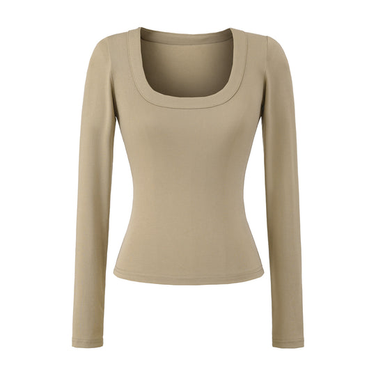 Damen Langärmliges Oberteil mit weitem Rundhals Fudus