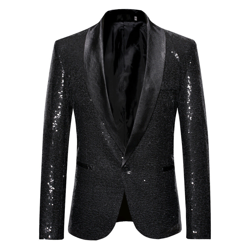 Damen Pailletten Tuxedo Jacke Fudus