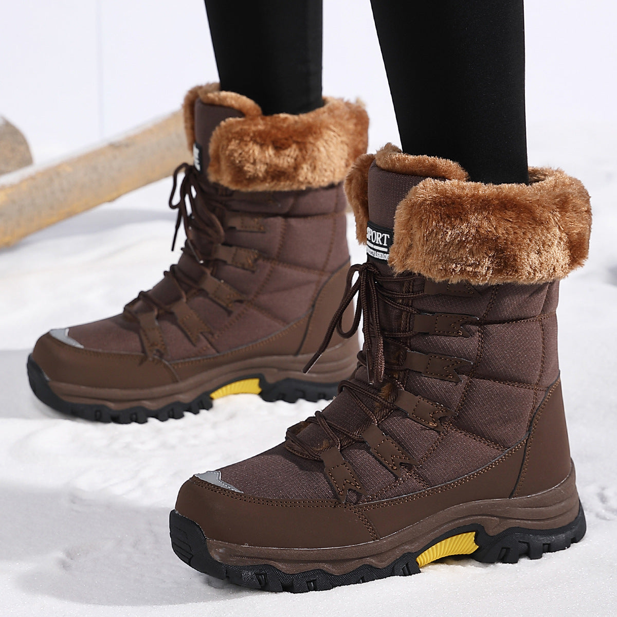 Damen Isolierte Winterstiefel mit rutschfester Sohlenkonstruktion und kuscheligem Innenfutter Fudus