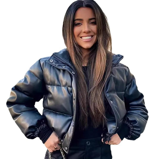 Damen kurzärmlige Daunenjacke Fudus