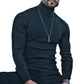 Herren Hochwertiger Rollkragenpullover mit strukturiertem Design Fudus