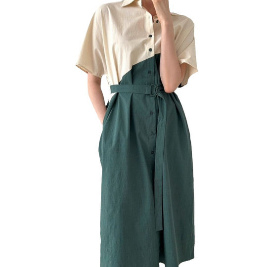 Damen Hemdblusenkleid Fudus