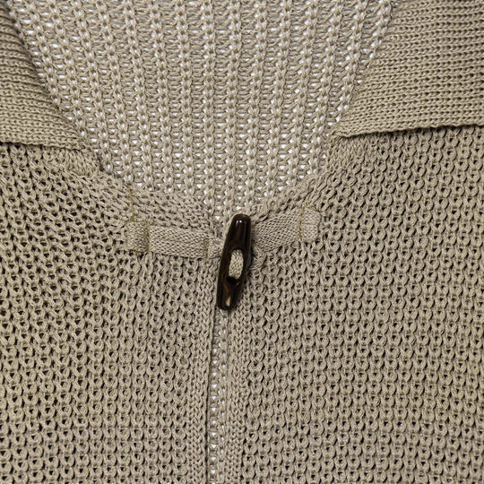 Damen lässige Strickjacke mit elegantem Kragen und dekorativen Knöpfen Fudus