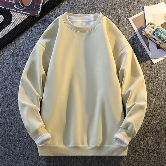 Damen Komfortabler Sweatshirt mit kontrastierenden Ärmeln Fudus