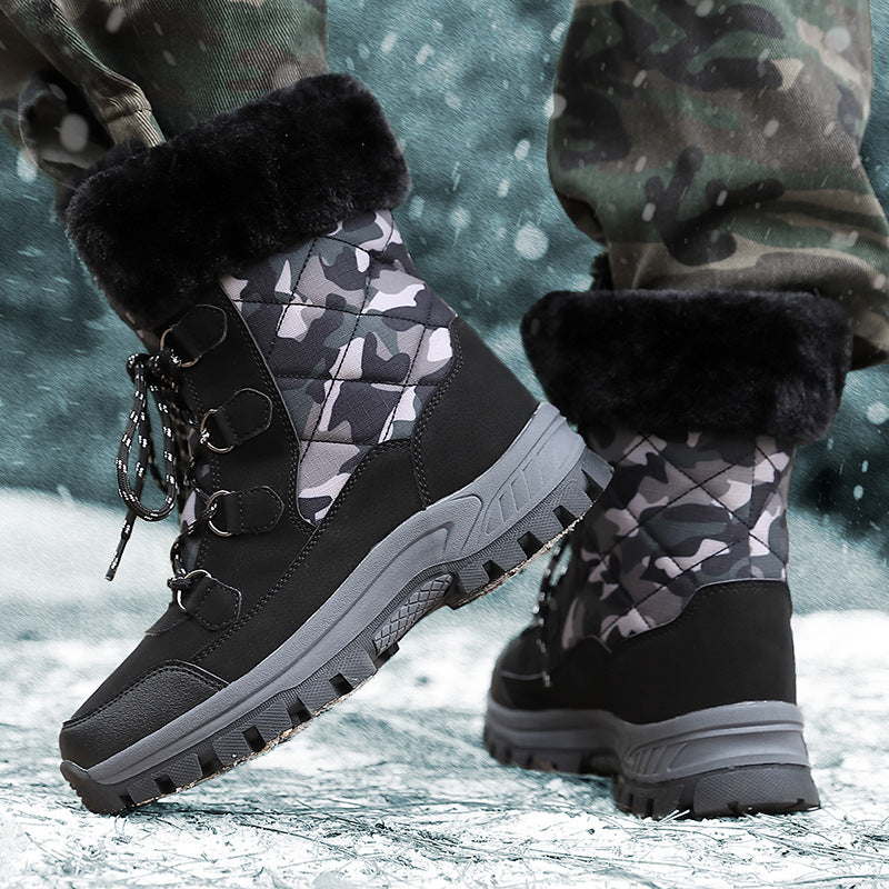 Damen isolierte Winterstiefel mit rutschfestem Profil und kuscheligem Innenfutter Fudus