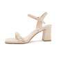 Sandalen Damen Chunky Blockabsatz Riemchen Stilvoll