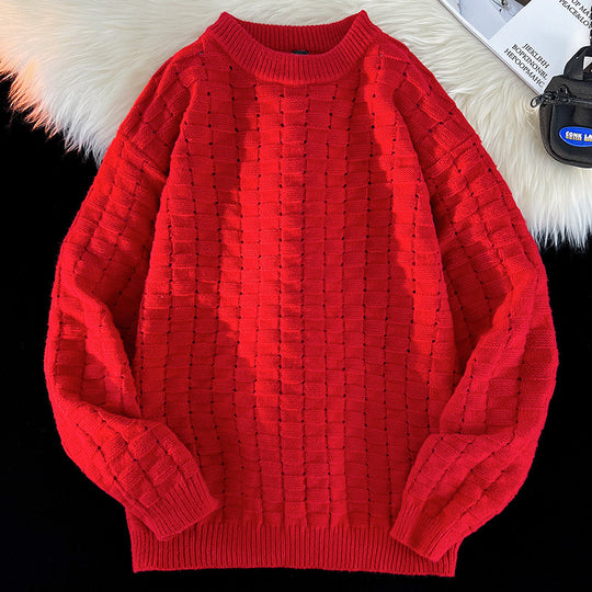 Damen Grobstrick Pullover mit modernem Design Fudus