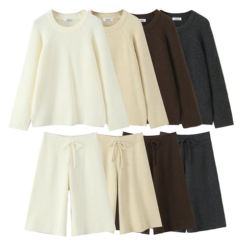 Damen Kuscheliger Strukturpullover mit Rundhalsausschnitt Fudus