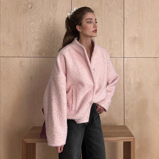 Damen Kuschelige Fleecejacke im modernen Design Fudus