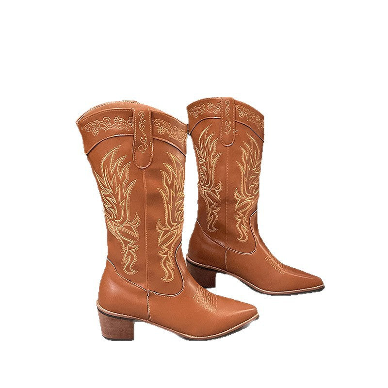 Damen Cowboy-Stiefel Fudus