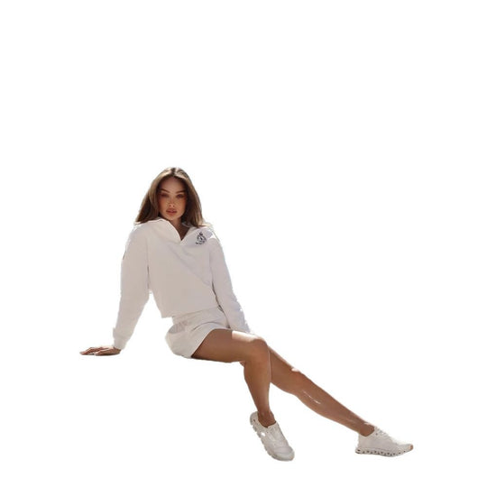 Damen modischer Kapuzenpullover mit sportlichem Kragen und bequemem Schnitt Fudus