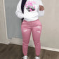 Damen Hoodie und Jogginghose Set mit fesselndem Grafikdesign Fudus