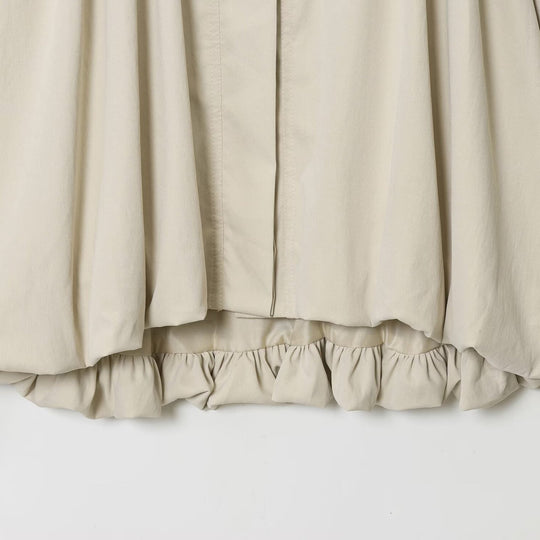 Damen lässige Bluse mit voluminösen Ärmeln und dekorativem Knopf Fudus