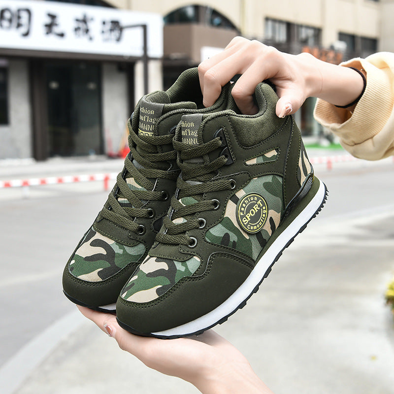 Damen High-Top Sneaker im Camouflage-Design Fudus