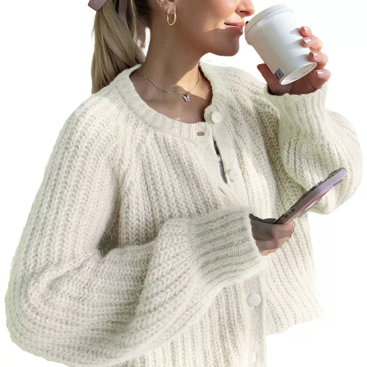 Damen Strickjacke Fudus