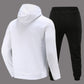Damen Hoodie und Jogginghose Set mit kreativem Lippenmotiv Fudus