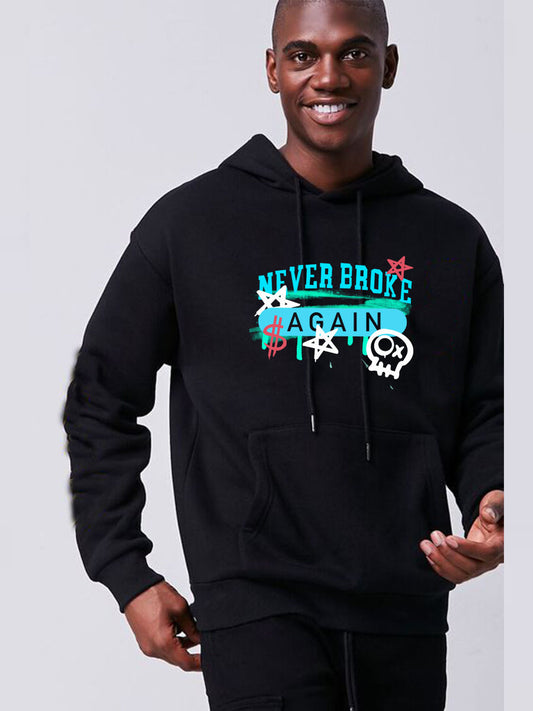 Damen Kapuzenpullover mit kreativem Motiv und Kängurutasche Fudus