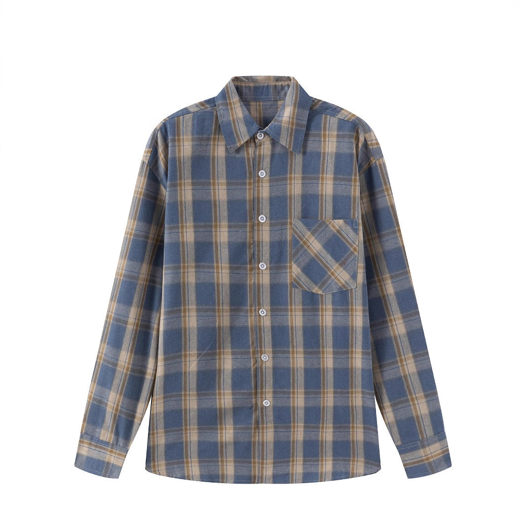 Damen Karierte Flanellbluse Fudus