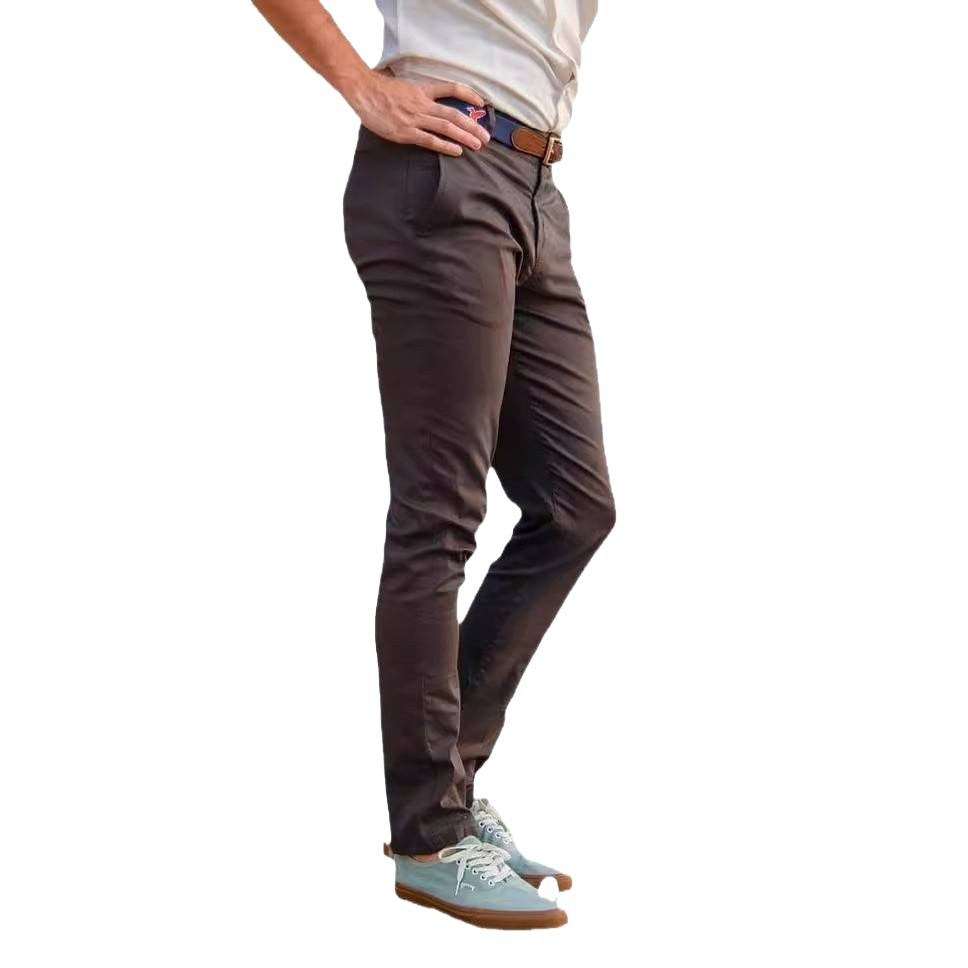 Herren Bequeme Chinos mit modernem Schnitt und elastischem Bund Fudus