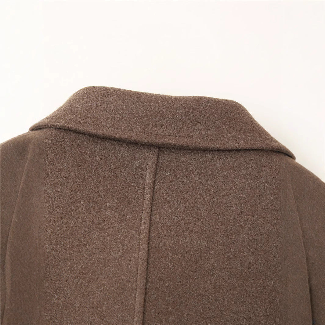 Damen Kurzjacke mit modernem Kragen und praktischen Reißverschluss Fudus